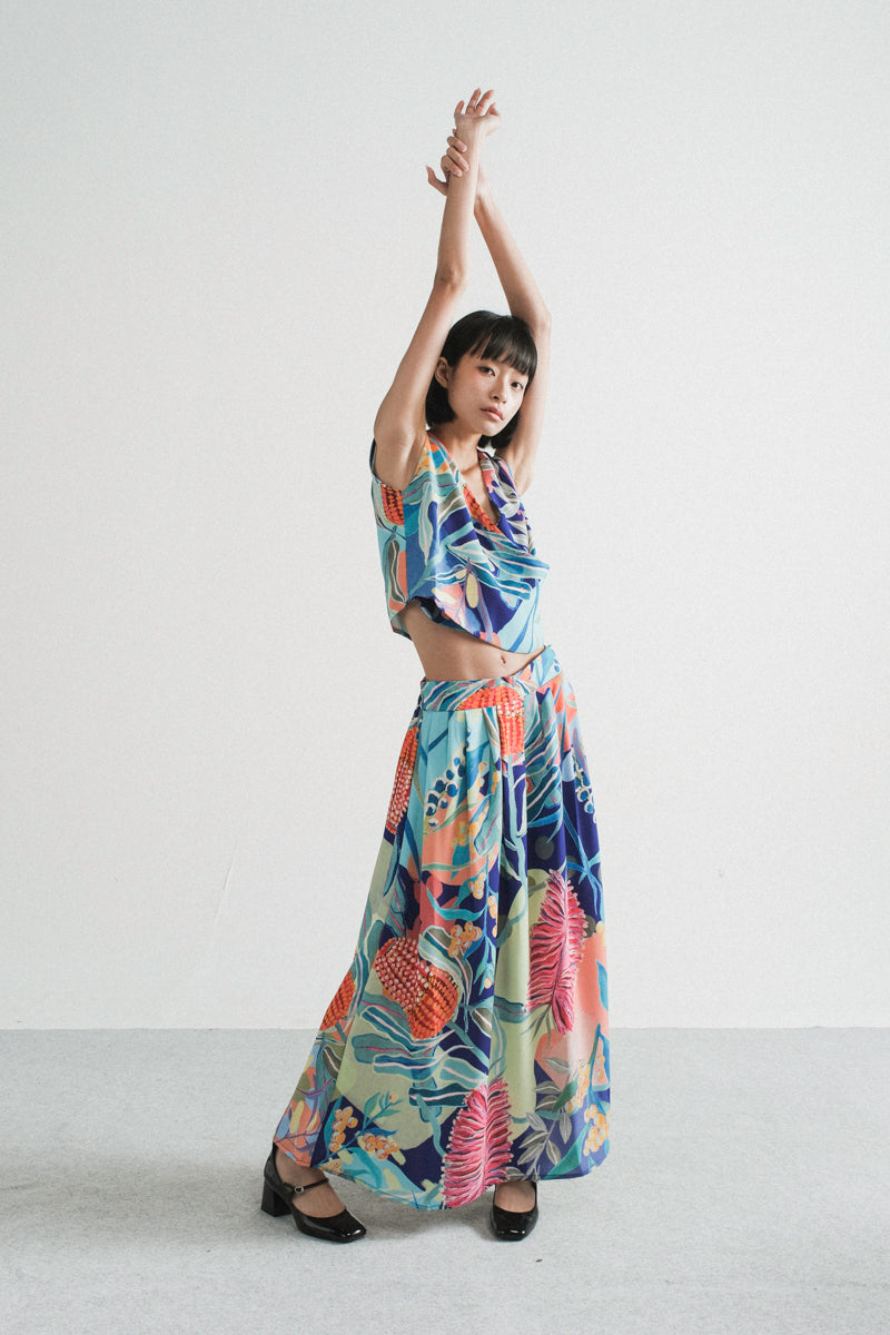 Bonito Skirt in Spring Persian Blue