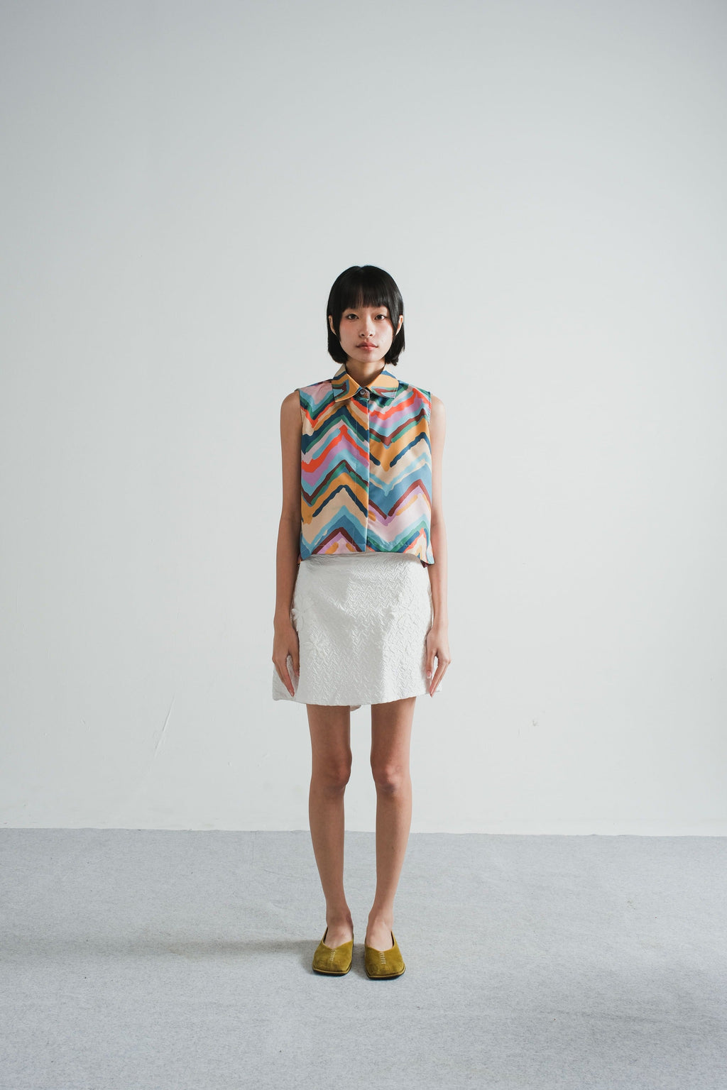 Taya Boxy Top in Sun
