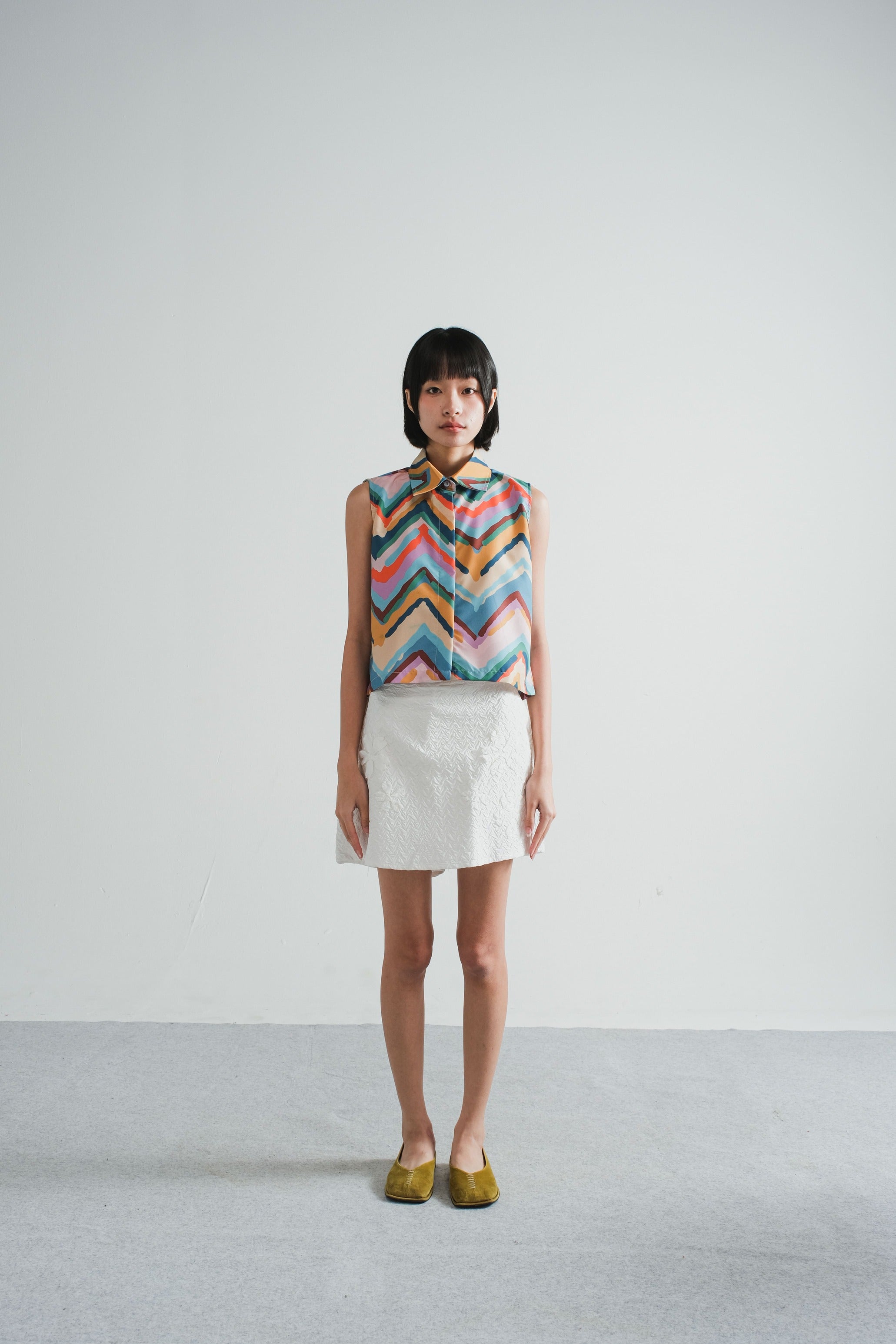 Taya Boxy Top in Sun