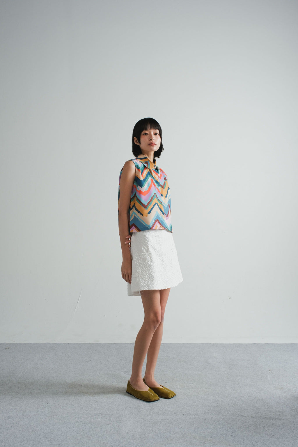 Taya Boxy Top in Sun