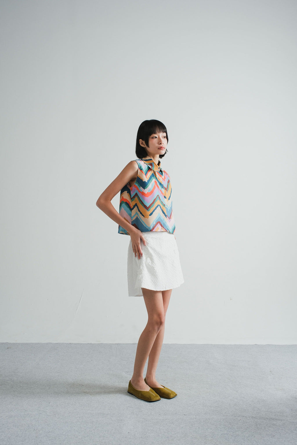 Taya Boxy Top in Sun