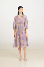 Paloma Bohemian Dress in Violet