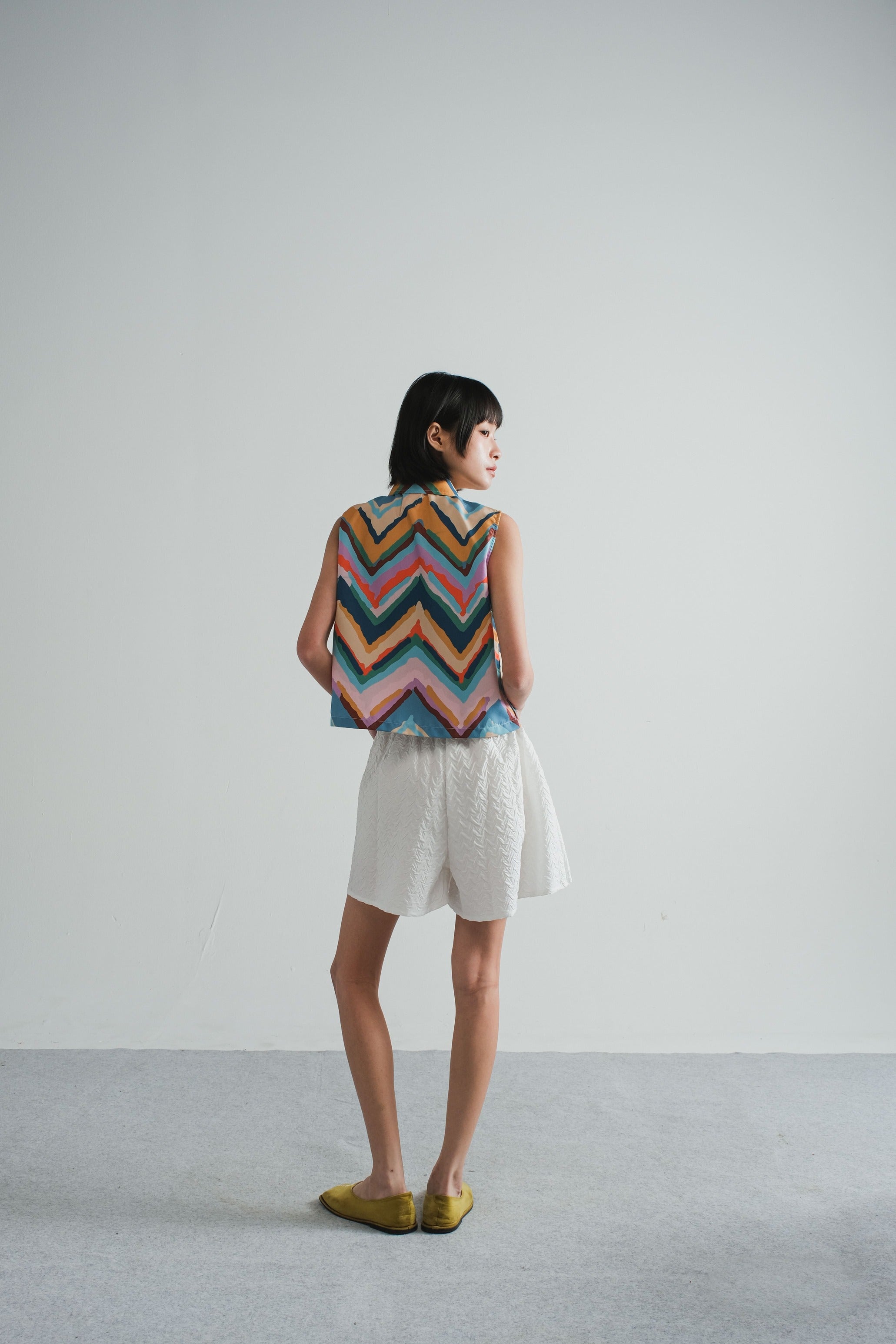 Taya Boxy Top in Sun