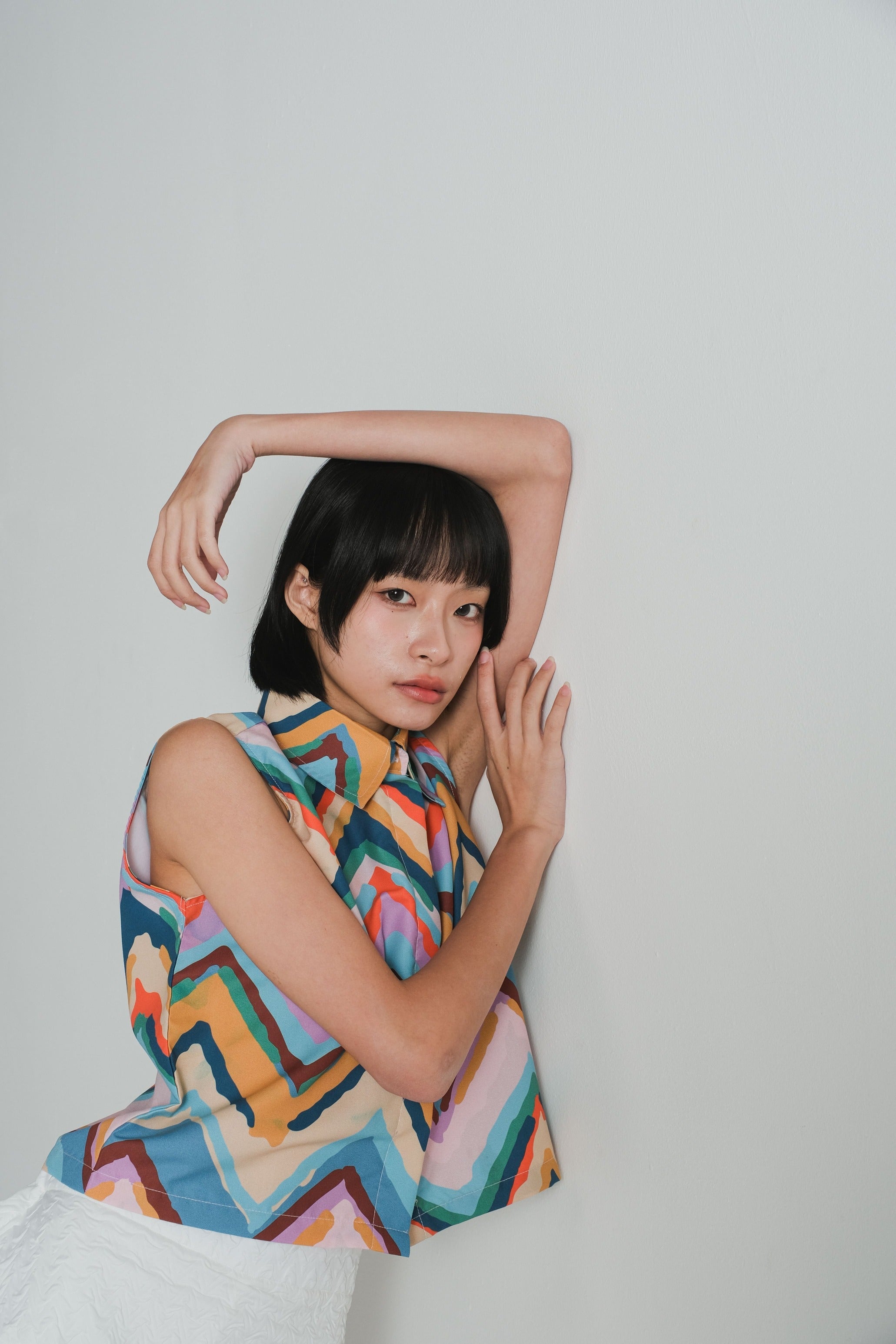 Taya Boxy Top in Sun