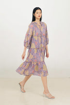 Paloma Bohemian Dress in Violet