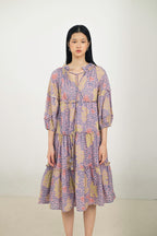 Paloma Bohemian Dress in Violet