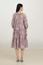 Paloma Bohemian Dress in Violet