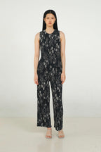 Glen Pleated Pants in Petunia
