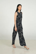 Glen Pleated Pants in Petunia