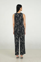 Glen Pleated Pants in Petunia