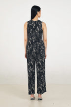June Pleated Top in Petunia