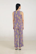 June Pleated Top in Violet