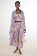 Anya Shirt Dress in Violet