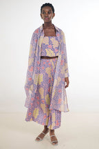Anya Shirt Dress in Violet