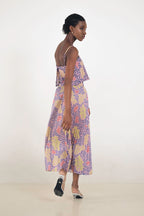 Alina Pleated Skirt in Violet