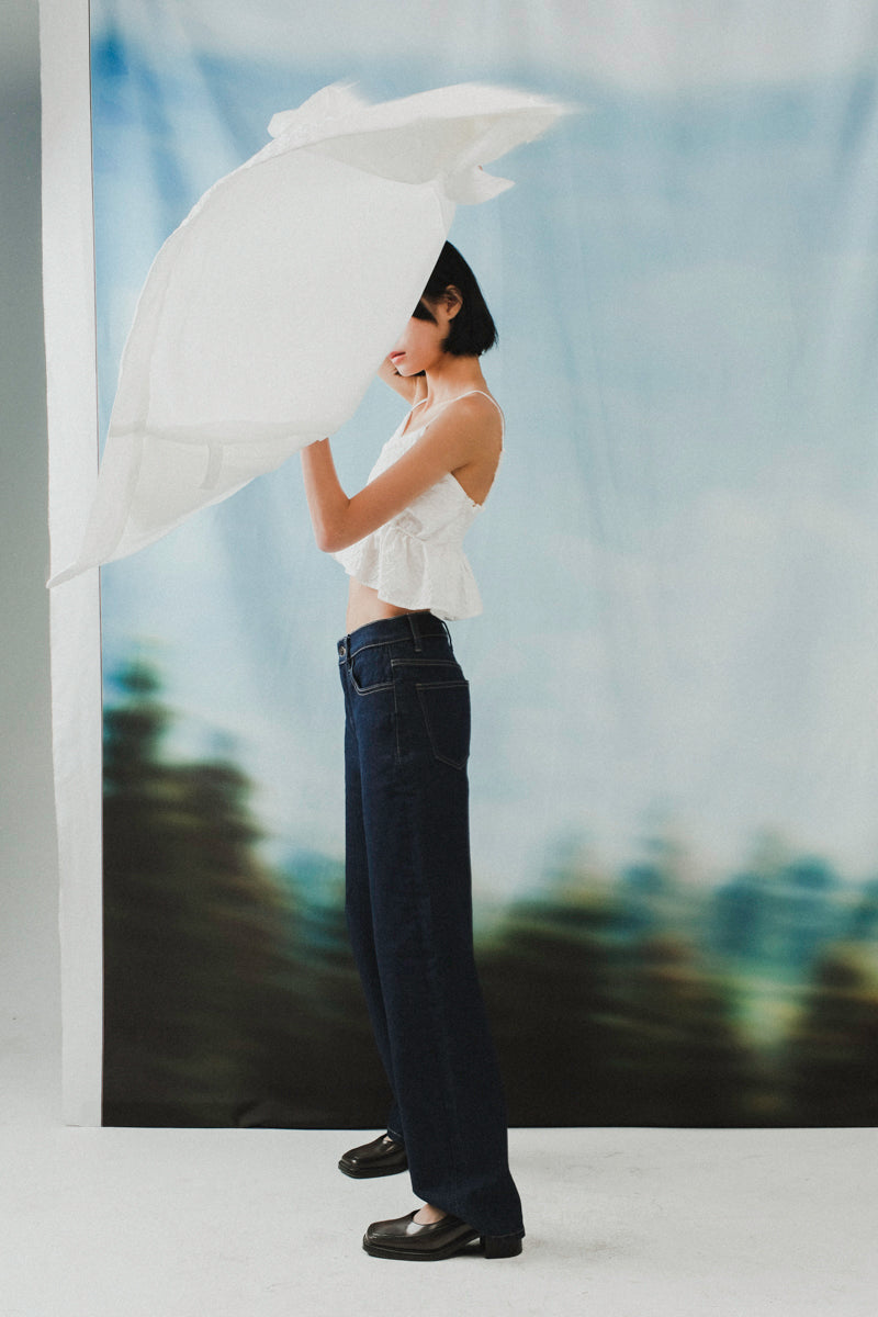 Carmen Outer in White Embossed