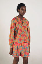 Blake Pleated Shorts in Canna