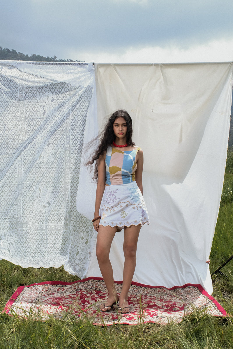 Corra Top in Tjempaka Print
