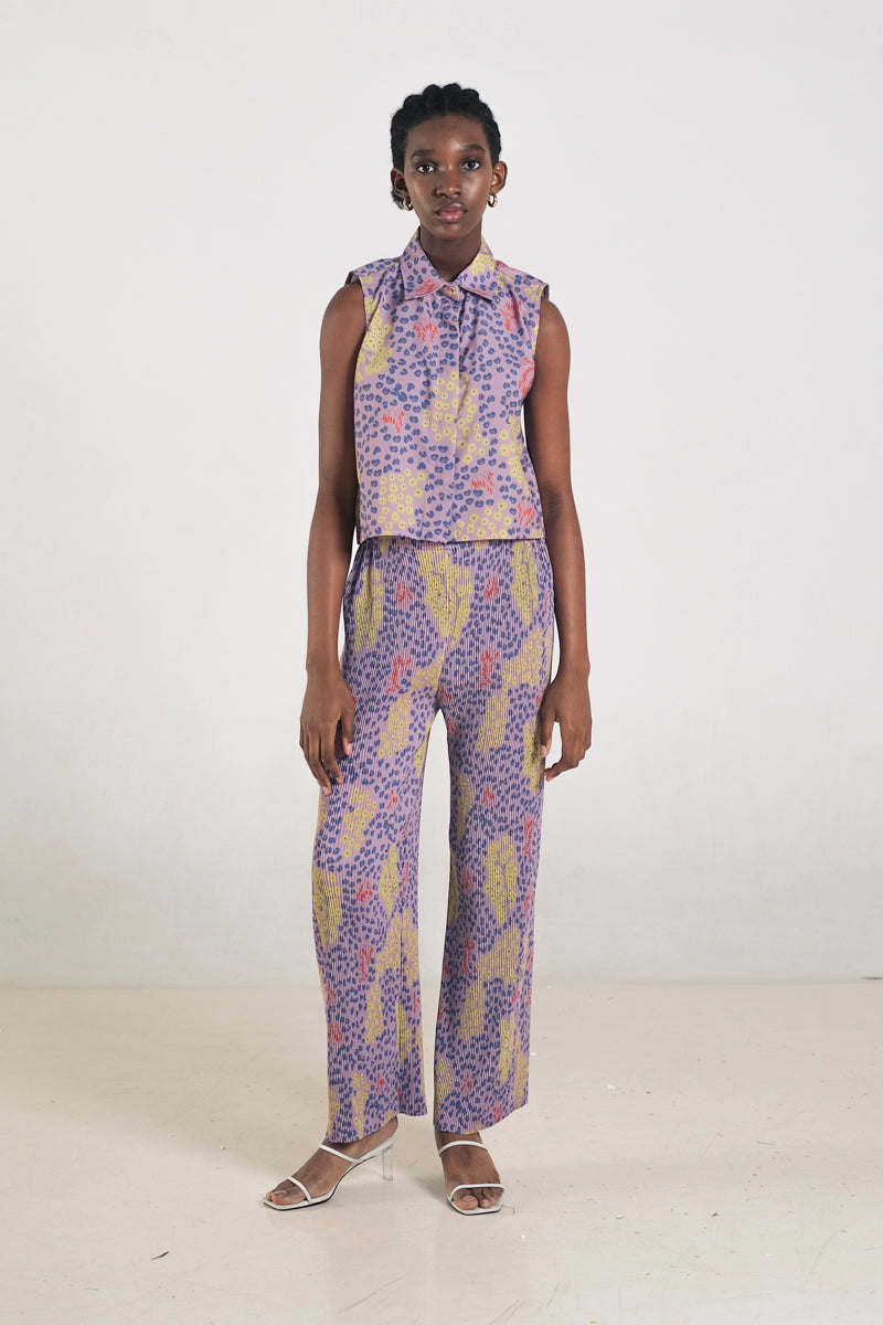 Kleia Boxy Top in Violet
