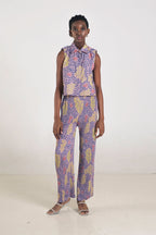 Kleia Boxy Top in Violet
