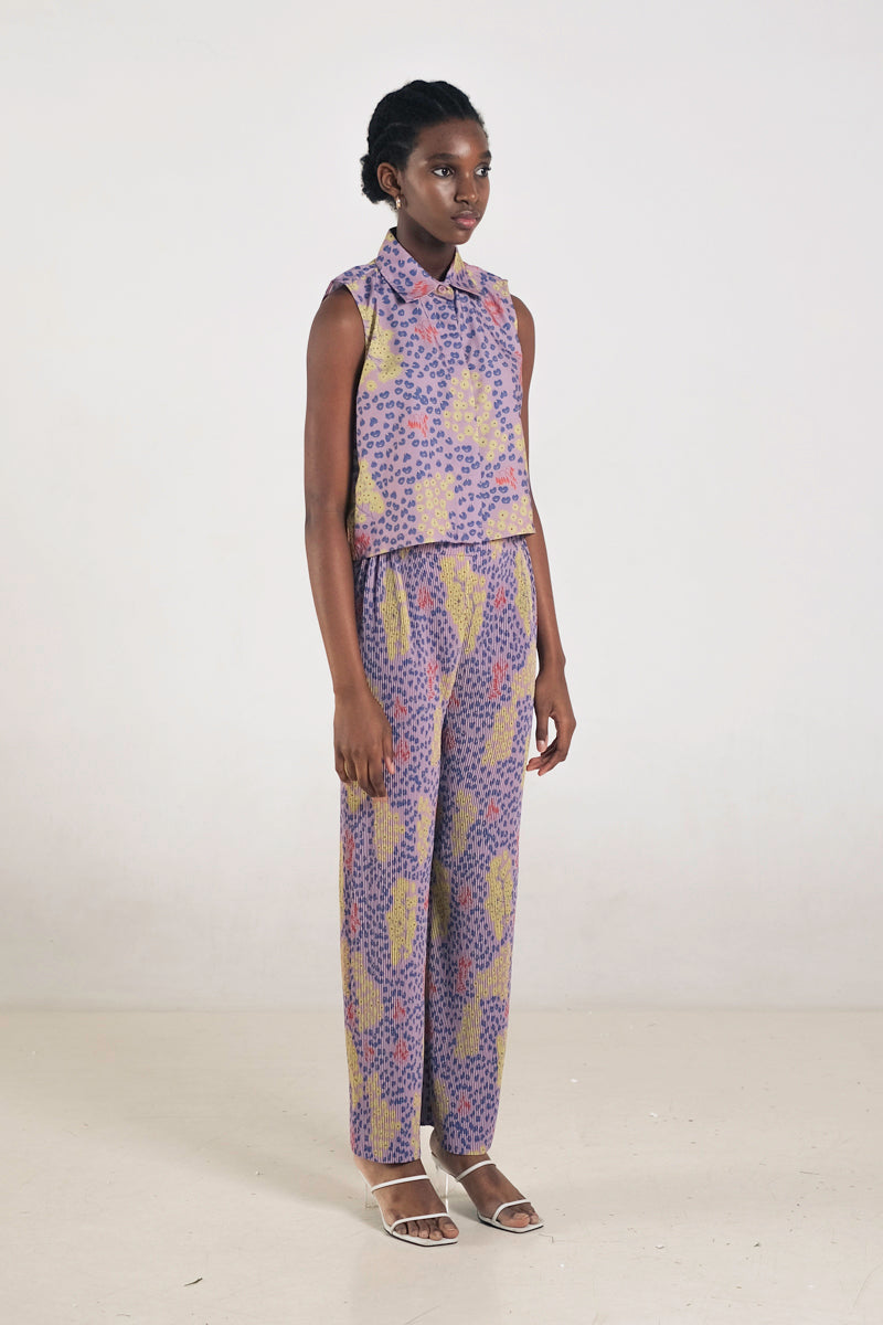 Kleia Boxy Top in Violet