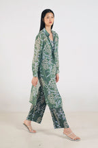 Anya Shirt Dress in Anthurium