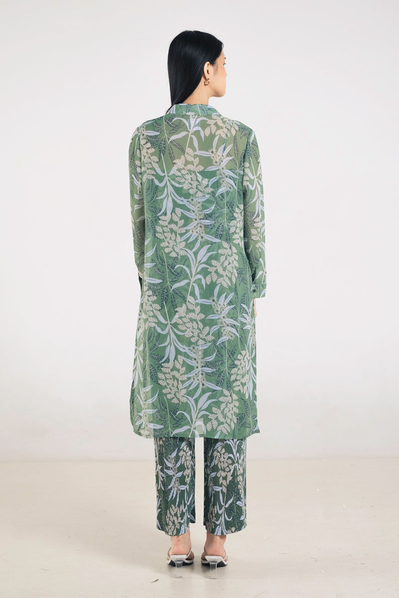 Anya Shirt Dress in Anthurium
