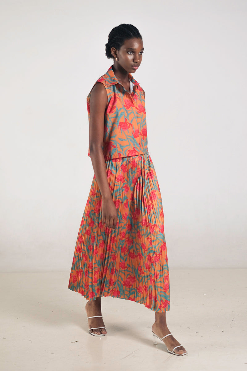 Kleia Boxy Top in Canna