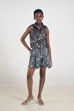 Kleia Boxy Top in Petunia