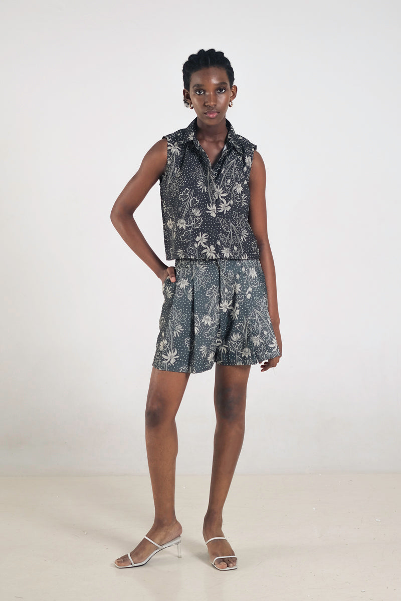 Kleia Boxy Top in Petunia