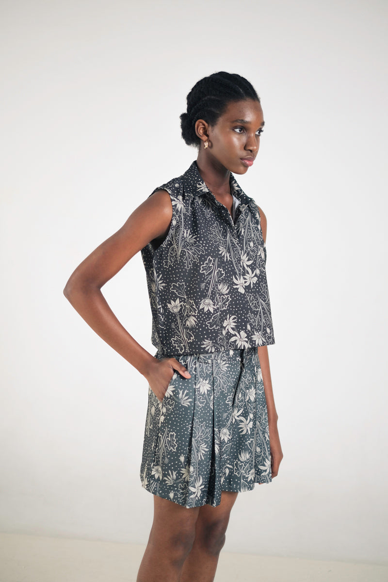Kleia Boxy Top in Petunia