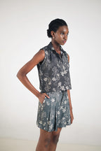 Kleia Boxy Top in Petunia