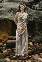 Scarf in Pastel Tealia