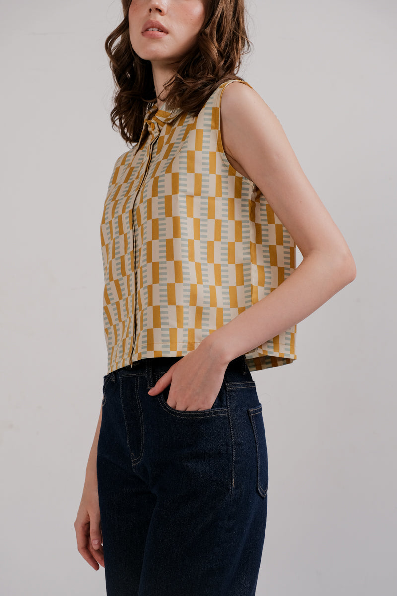 Tango Top in Frosty Lemon