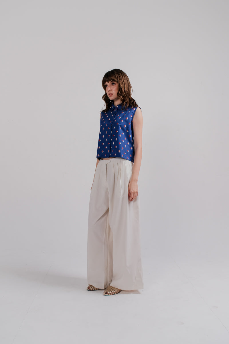 Tango Top in Navy Spades Penelope