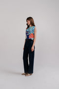 Tarra Reversible Top In Alice Spring Persian Blue