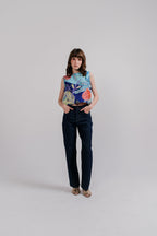Tarra Reversible Top In Alice Spring Persian Blue