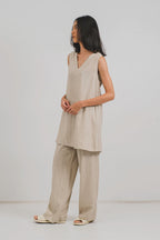 Mindee Mini Dress in Beige