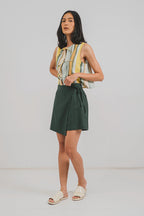 Kojeé Skort in Forest Green