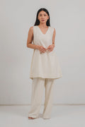 Mindee Mini Dress in Eggwhite