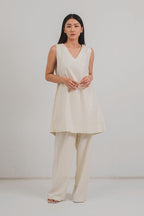 Mindee Mini Dress in Eggwhite