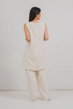 Mindee Mini Dress in Eggwhite