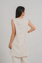 Mindee Mini Dress in Eggwhite