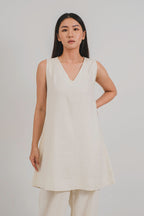 Mindee Mini Dress in Eggwhite