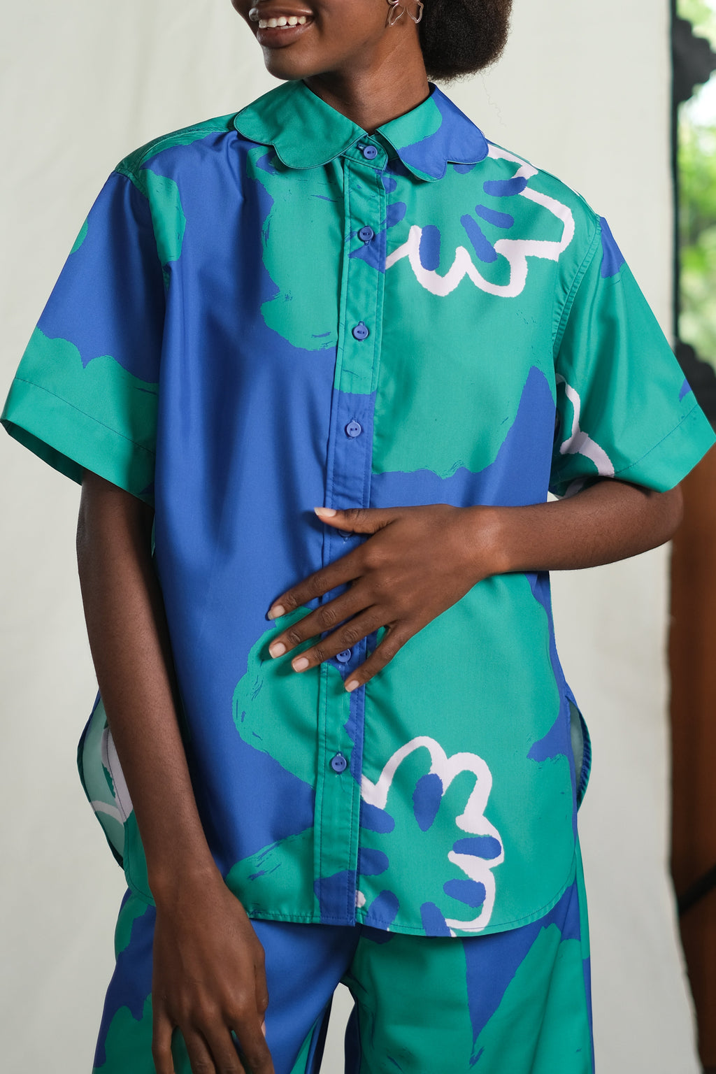 Karra Scallop Shirt in Riesling