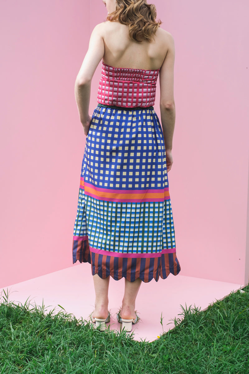 Waltz Skirt in Joy Purple Print