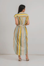 Mimosa Shirt Dress in Jaune