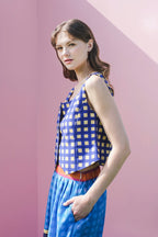 Nora Vest Top in Joy Purple
