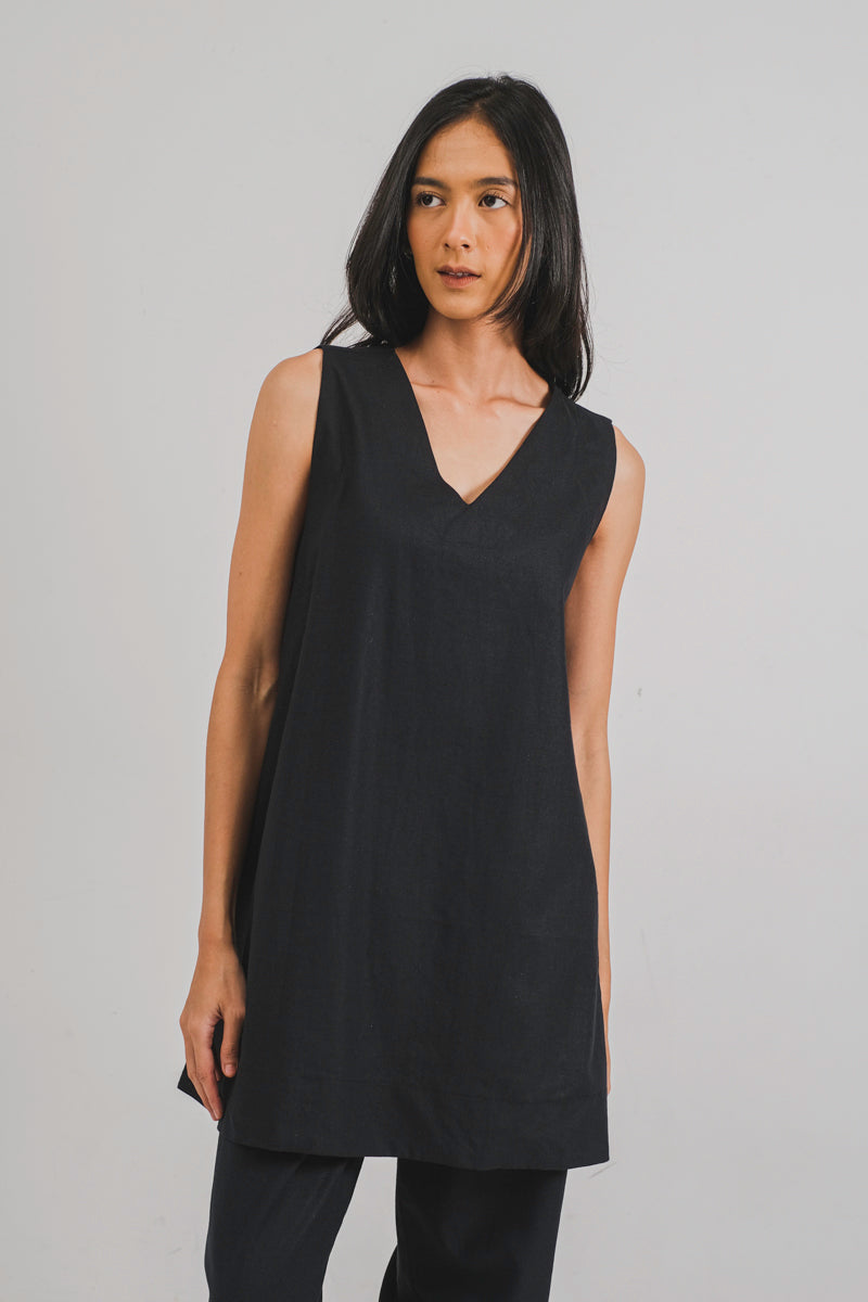 Mindee Mini Dress in Moonless