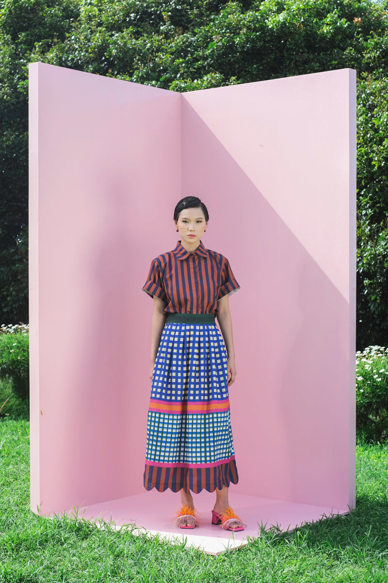 Waltz Skirt in Joy Purple Print